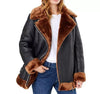 leather jacket for women with fur