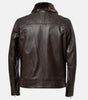 Brown Leather Jacket With Fur