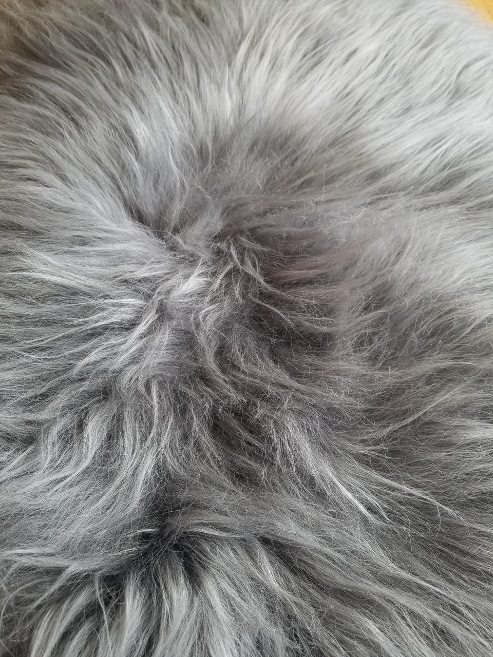 Genuine Natural Icelandic Dyed Grey Sheepskin Rug