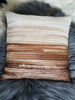 Cowhide Cushion Cover Hair On Cow Hide TWO Pillow Covers 16 by 16 inch