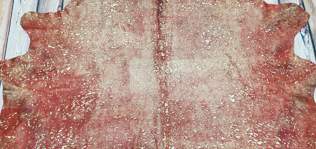 pink cowhide rug