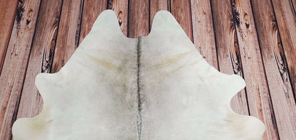 Light Natural Cowhide Rug  72 X 72 Inches