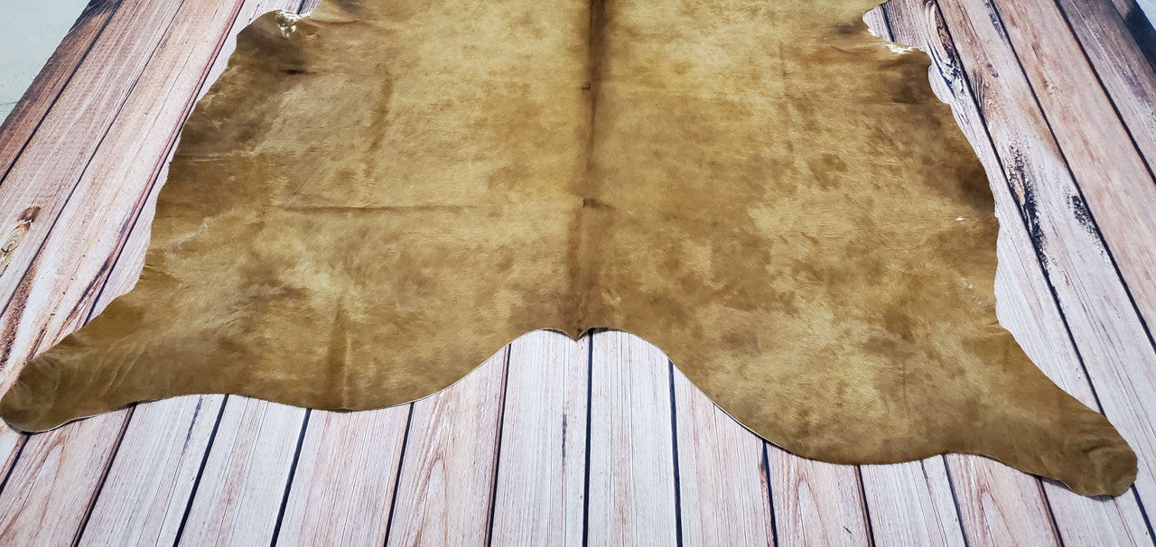 Champagne Brown Cowhide Rug Brazilian 84 X 75 Inches