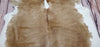 Faded Brown And White Cowhide Rug  7ft x 6.3ft