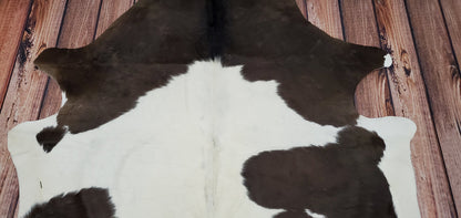 Small Reddish Brown Cowhide Rug 6.6ft X 5ft