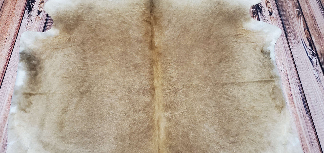 Taupe Palomino Cowhide Rug 7.1ft X 6.2ft