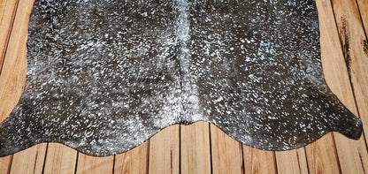 A metallic cowhide rug is the perfect way to add a touch of luxury to your home.