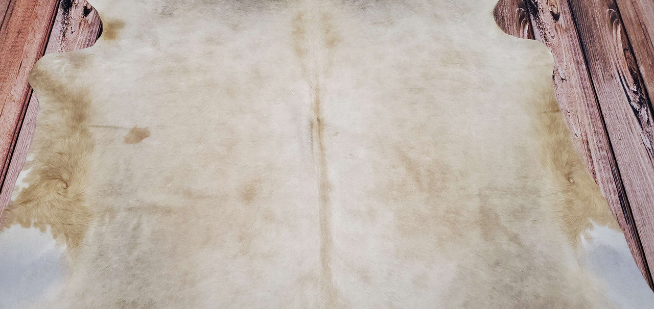 Cowhide Rugs Dark Beige 7.5ft x 6.6ft