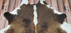 Small Cowhide Rug Dark Tricolor 6ft x 5ft