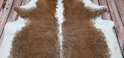 Exotic Brown Chevron Cowhide Rug 92 X 77 Inches