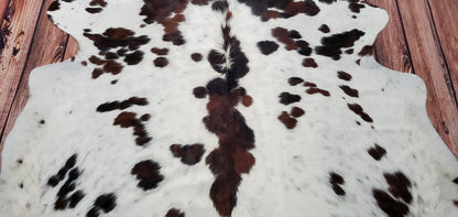 Spotted Tricolor Cowhide Rug 7ft x 6.6ft