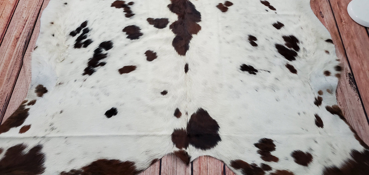 Spotted Tricolor Cowhide Rug 7ft x 6.6ft