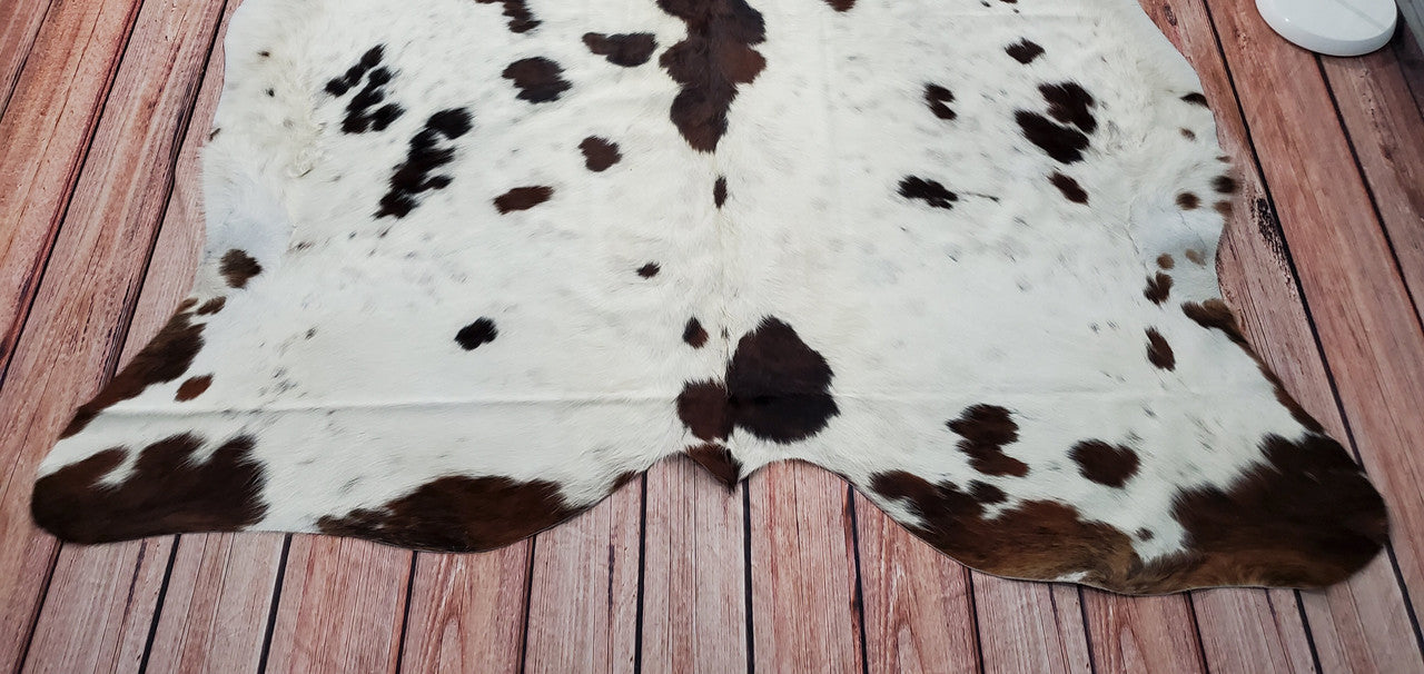 Spotted Tricolor Cowhide Rug 7ft x 6.6ft