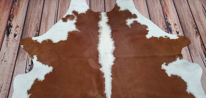 Brown Hereford Cowhide Rug 6.5ft x 6.2ft