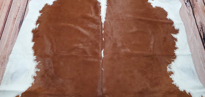 Brown Hereford Cowhide Rug 6.5ft x 6.2ft