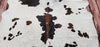 Brazilian Tri Color Spotted Cowhide Rug 6.5ft x 6.4ft