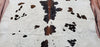Brazilian Tri Color Spotted Cowhide Rug 6.5ft x 6.4ft