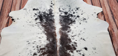 Natural Cowhide Rug Speckled 7ft x 6.5ft