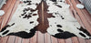 Spotted Tricolor Cowhide Rug 7.8ft x 7ft