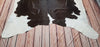 Black Brown Natural Cowhide Rug 6.4ft x 6.4ft