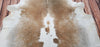 New Cowhide Rug Brown And White 7ft x 6.2ft