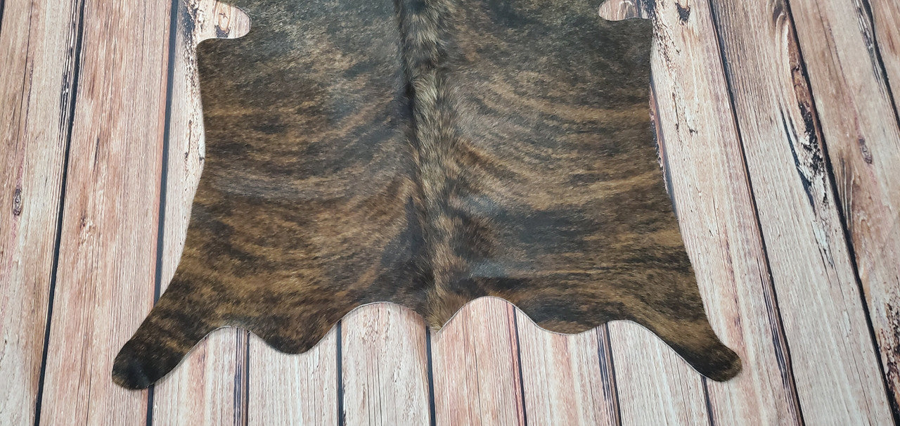 Extra Small Tricolor Cowhide Rug 3.6ft x 3.6ft