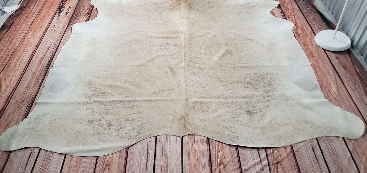 Light Brindle Cowhide Rug 7.2ft x 7ft