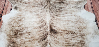 Light Brindle Palomino Cowhide Rug 6.6ft x 6.5ft