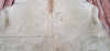 Large Cowhide Rug Ivory Champagne 7.5ft x 6.6ft