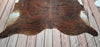 Brindle Cowhide Rug Dark Tricolor 6.8ft x 6.3ft