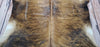 Extra Large Brown Black Brindle Cowhide Rug 7.5ft x 6ft