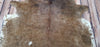 Brindle Caramel Brown White Cowhide Rug 7.3ft x 6.6ft