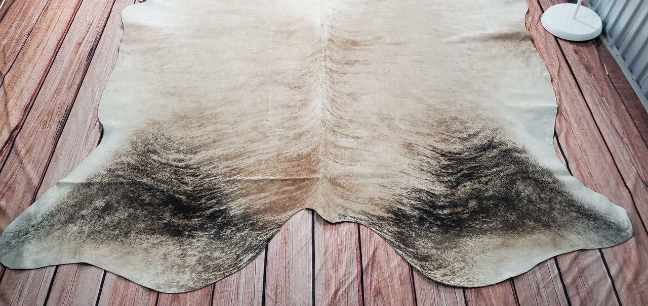 Extra Large Brindle Genuine Cowhide Rug 9ft x 7ft