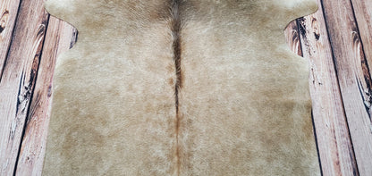 Champagne Cowhide Rug Brazilian 7ft X 5.3ft