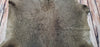 Furry Dark Gray Champagne Cowhide Rug 6.6ft x 5.4ft