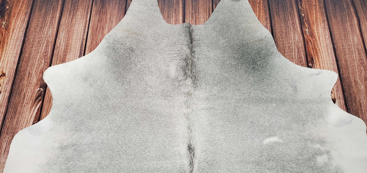 Small Grey Palomino Cowhide Rug 6ft x 5ft