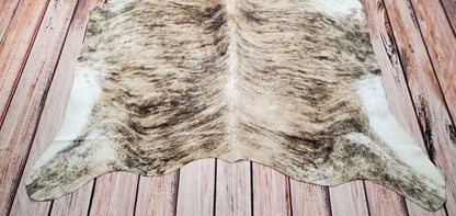 6ft X 6ft Natural Cowhide Rug Brindle