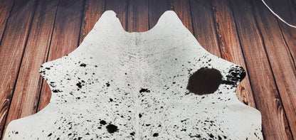 Salt And Pepper Cowhide Rug 6.4ft x 6ft