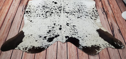 Salt And Pepper Cowhide Rug 6.4ft x 6ft