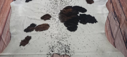 Tricolor Cowhide Rugs 7ft x 6.1ft