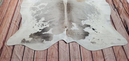 Brazilian Grey White Spotted Cowhide Rug