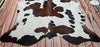 Cowhide Rug Spotted Brown TriColor 7.4ft x 7ft