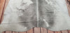 Grey White Cowhide Rug 7.2ft x 6.5ft