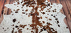 Tricolor Cowhide Rug Speckled 7ft x 6.5ft