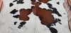 Extra Large Cowhide Rug Speckled Tricolor 7.6ft x 6.5ft