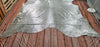 Brazilian Silver Metallic Cowhide Rug 8.3ft x 7.3ft