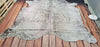 Metallic Cowhide Rug Silver Grey 7.5ft x 7.5ft