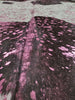 Pink Metallic Cowhide Rugs 8.1ft x 7.5ft