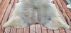 New Grey Small Cowhide Rug 6ft x 5.4ft
