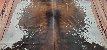 Chocolate Cowhide Rug 6.4ft x 6.1ft